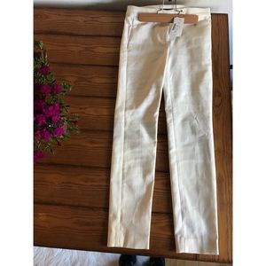 J.Crew Petite Ryder Pants - White